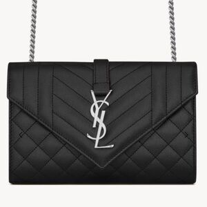 Yves Saint Laurent Black Quilted Crossbody Bag